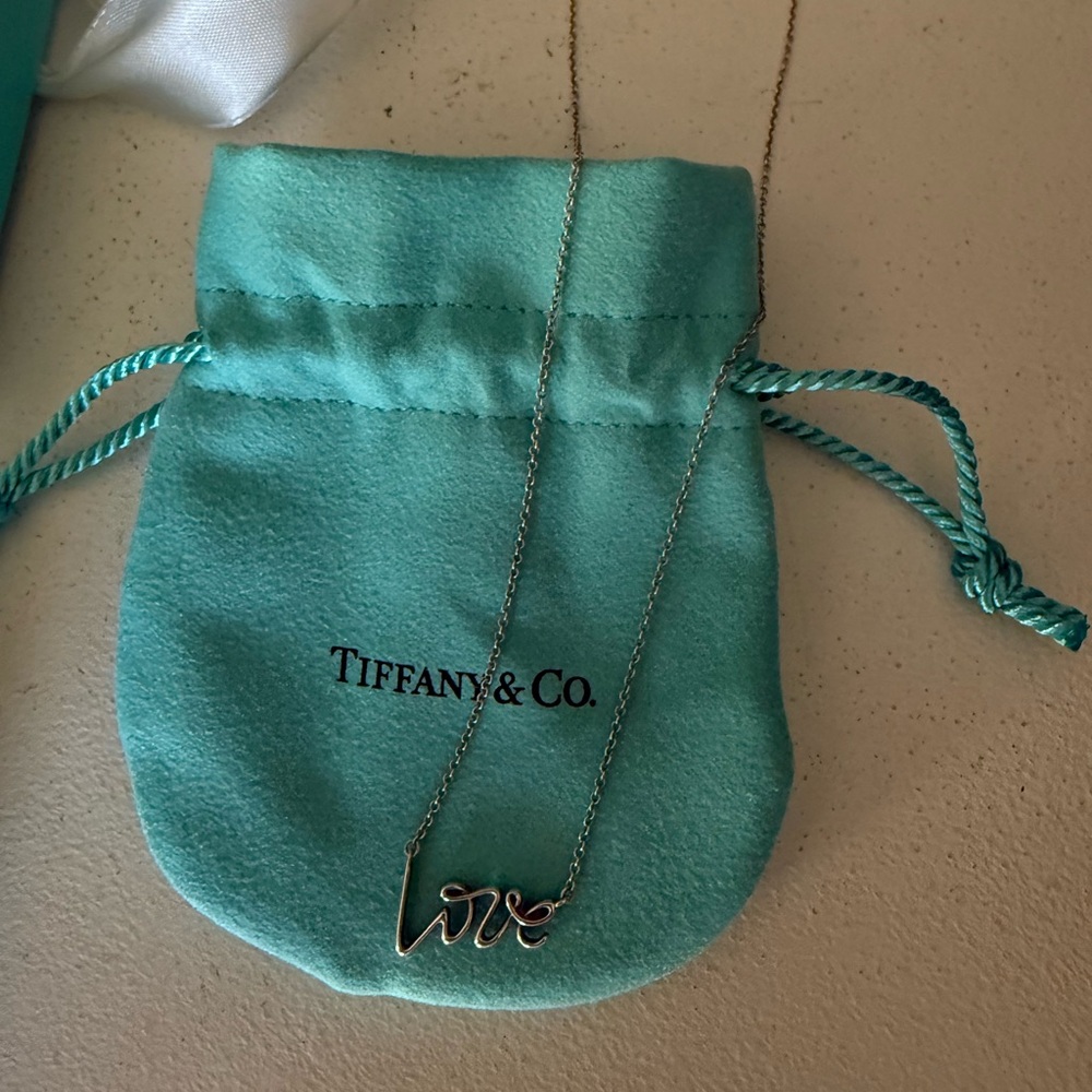 Tiffany & Co. Silver Love Necklace